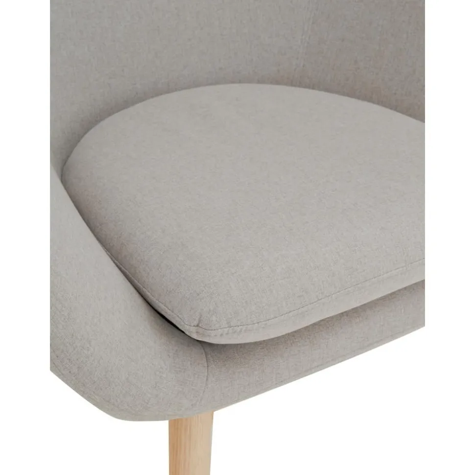 Poltrona Con Gambe In Legno Wing