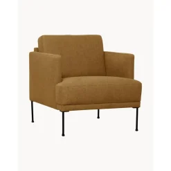 Poltrona Con Gambe In Metallo Fluente