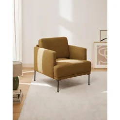 Poltrona Con Gambe In Metallo Fluente