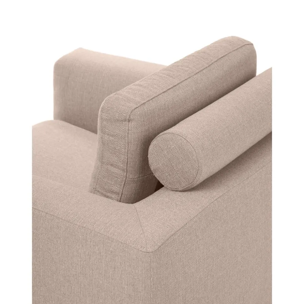 Poltrona Con Gambe In Metallo Cucita