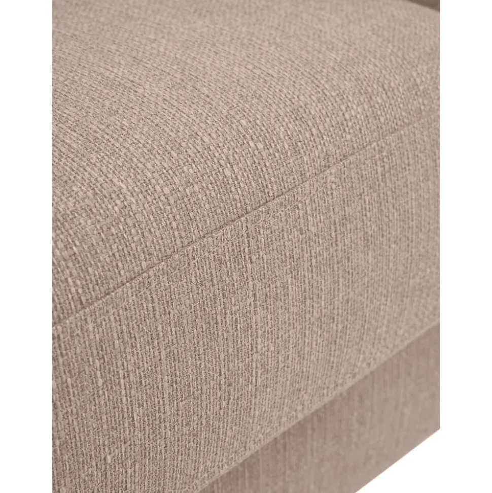 Poltrona Con Gambe In Metallo Cucita