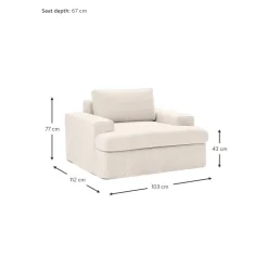 Poltrona Con Rivestimento Sfoderabile Russell