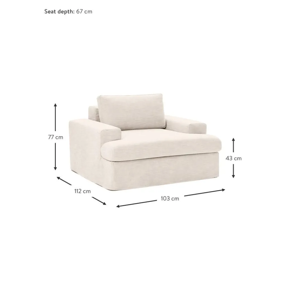 Poltrona Con Rivestimento Sfoderabile Russell