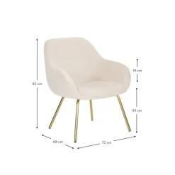 Poltrona Da Cocktail In Velluto Nava