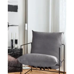 Poltrona Imbottita Con Struttura In Metallo Wayne