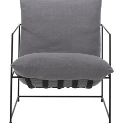 Poltrona Imbottita Con Struttura In Metallo Wayne