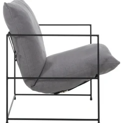 Poltrona Imbottita Con Struttura In Metallo Wayne