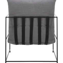 Poltrona Imbottita Con Struttura In Metallo Wayne