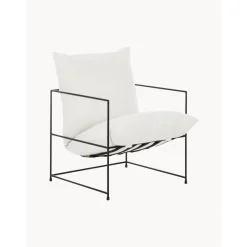 Poltrona Imbottita Con Struttura In Metallo Wayne