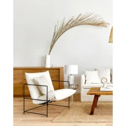 Poltrona Imbottita Con Struttura In Metallo Wayne