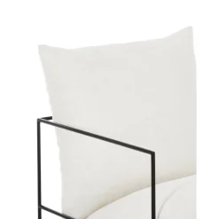 Poltrona Imbottita Con Struttura In Metallo Wayne