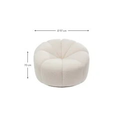 Poltrona In Boucle Peppo Lounge