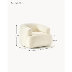 Poltrona In Teddy Sofia