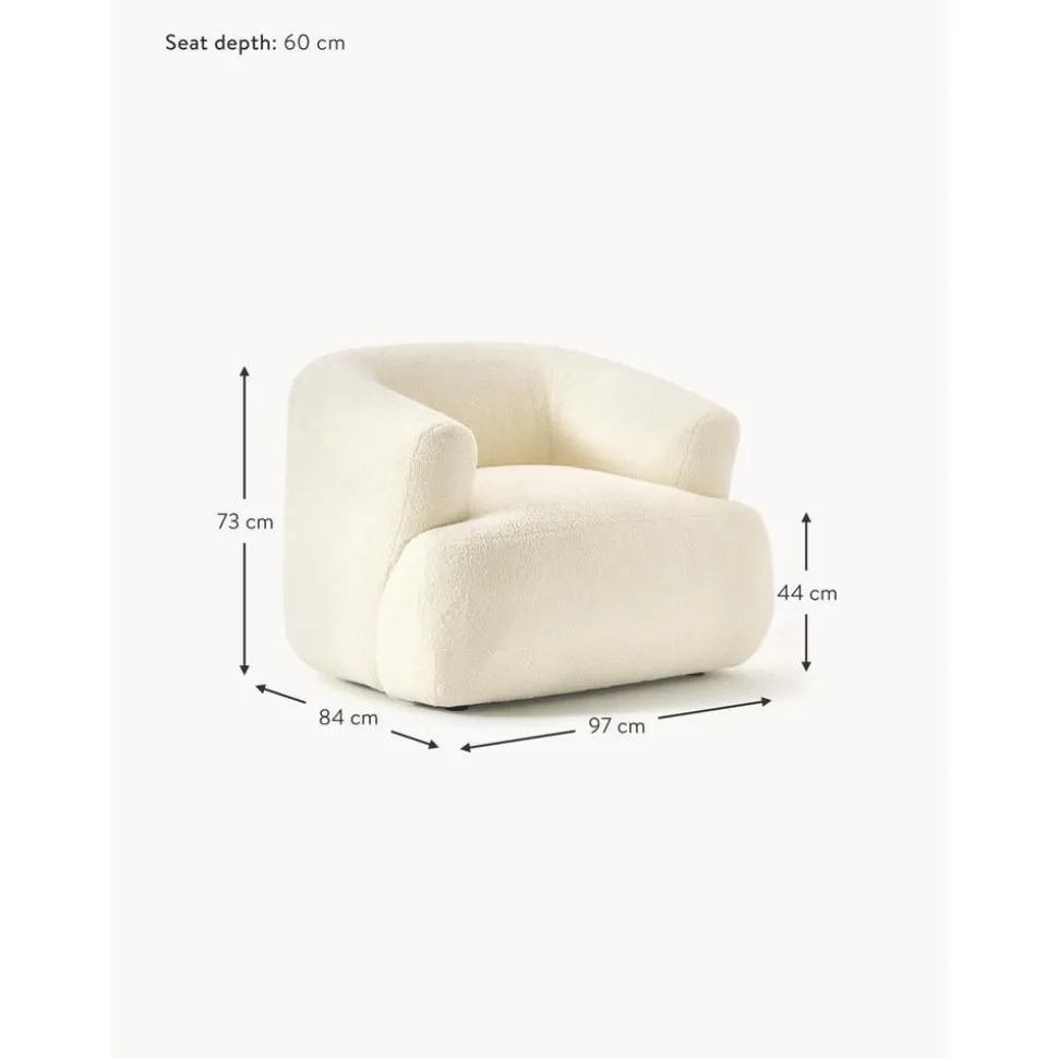 Poltrona In Teddy Sofia