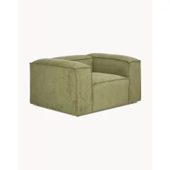 Poltrona In Velluto A Coste Lennon