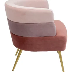 Poltrona In Velluto Di Design Retro Sandwich