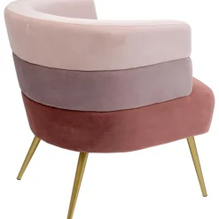 Poltrona In Velluto Di Design Retro Sandwich