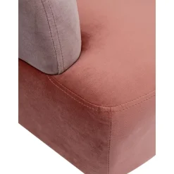 Poltrona In Velluto Di Design Retro Sandwich