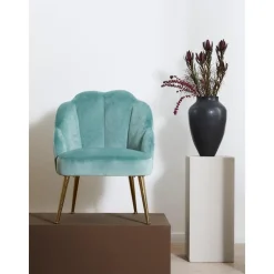 Poltrona In Velluto Helle
