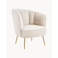 Poltrona In Velluto Louise