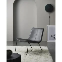 Poltrona Lounge In Similpelle Barrel