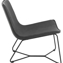 Poltrona Lounge In Similpelle Barrel