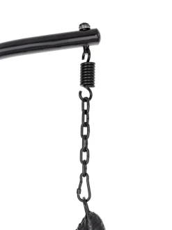 Poltrona Sospesa Color Nero Con Cuscini Torres