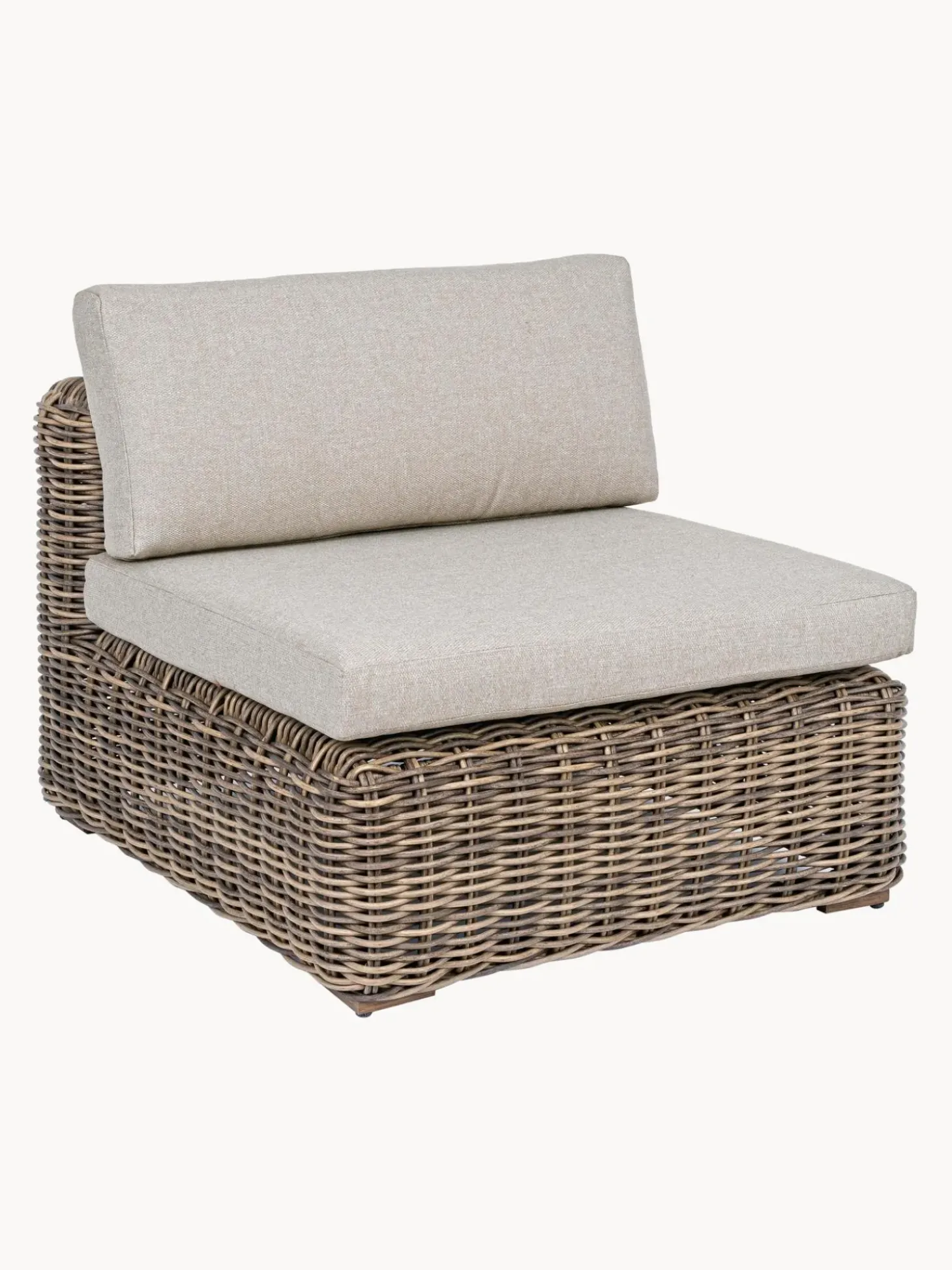 Poltroncina Con Cuscini Color Marrone Chiaro/Beige Coraline