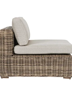 Poltroncina Con Cuscini Color Marrone Chiaro/Beige Coraline