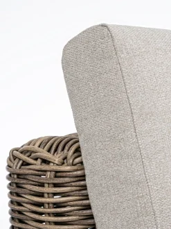 Poltroncina Con Cuscini Color Marrone Chiaro/Beige Coraline