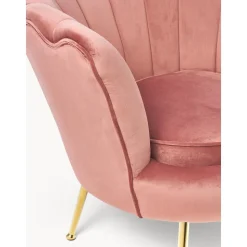 Poltroncina Da Cocktail In Tessuto Boucle Oyster