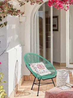 Poltroncina In Materiale Sintetico Intrecciato Bahia