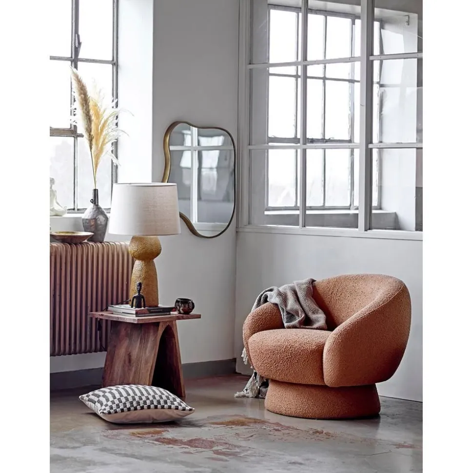 Poltroncina In Tessuto Boucle Ted