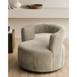 Poltroncina In Velluto A Coste Jona