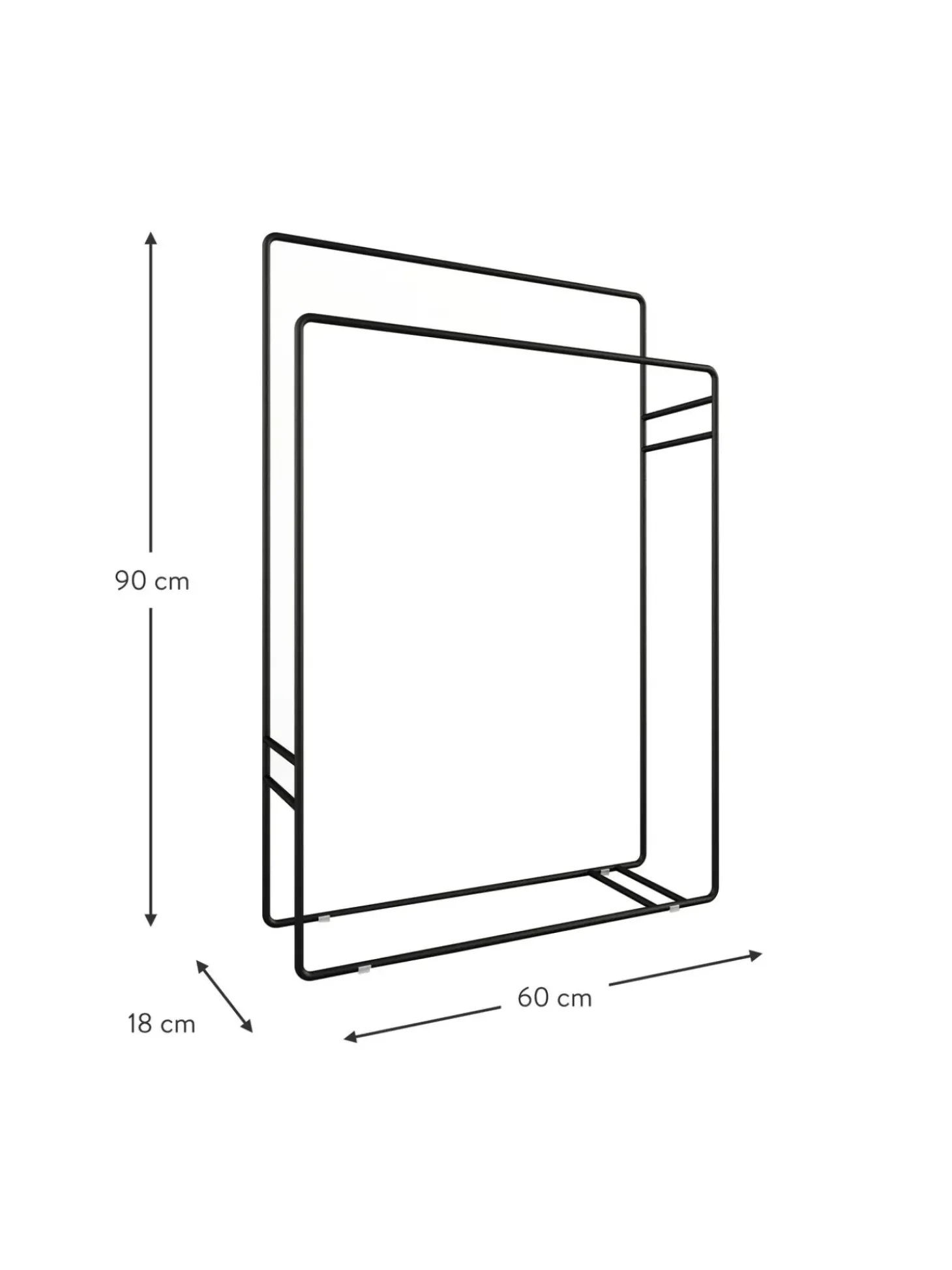 Porta Asciugamani In Metallo Delaya