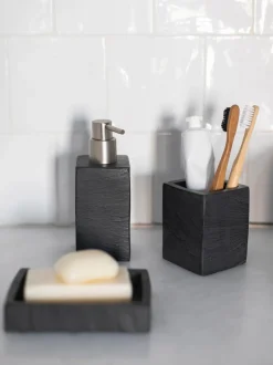 Porta Spazzolini Effetto Ardesia Slate