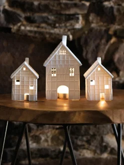 Portalumino Grande In Porcellana Living