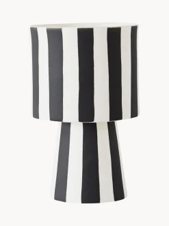 Portavaso A Strisce In Ceramica Fatto A Mano Toppu