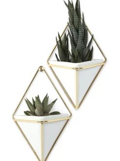 Portavaso Da Parete In Ceramica Trigg 2 Pz