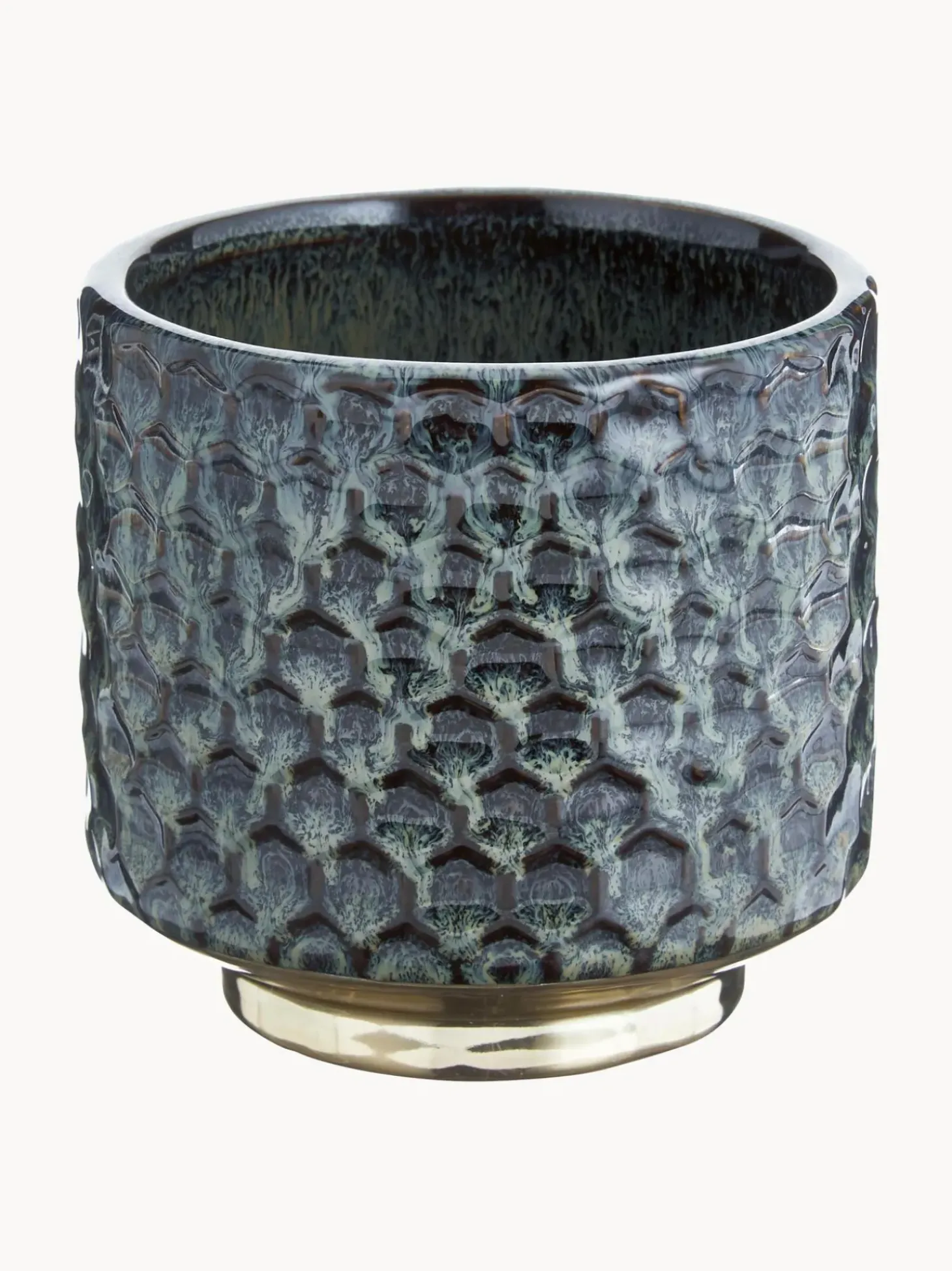 Portavaso Piccolo In Gres Fatto A Mano Dela