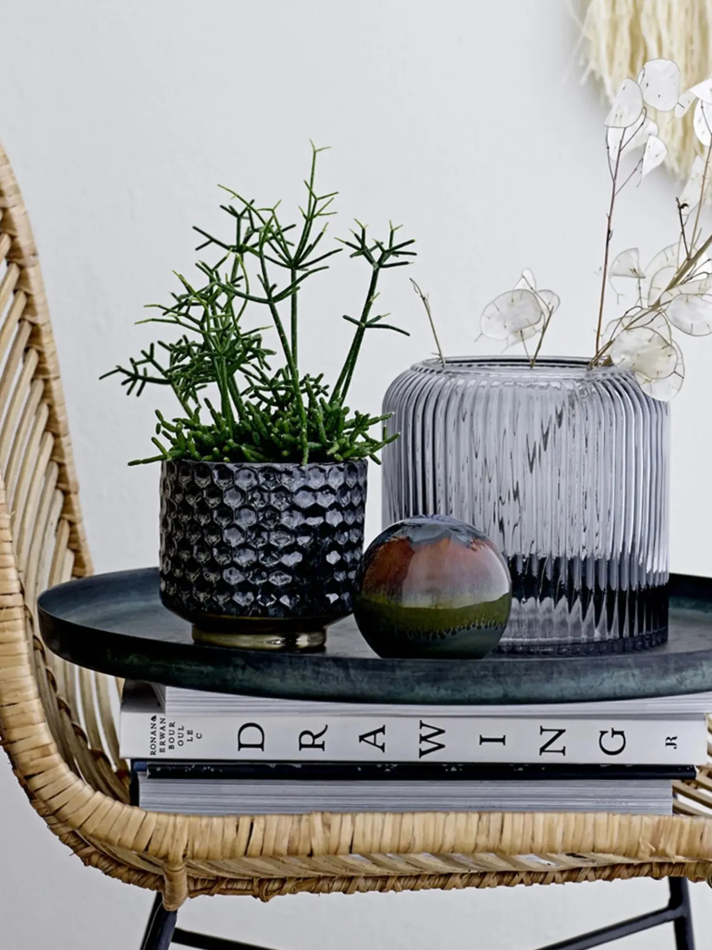 Portavaso Piccolo In Gres Fatto A Mano Dela