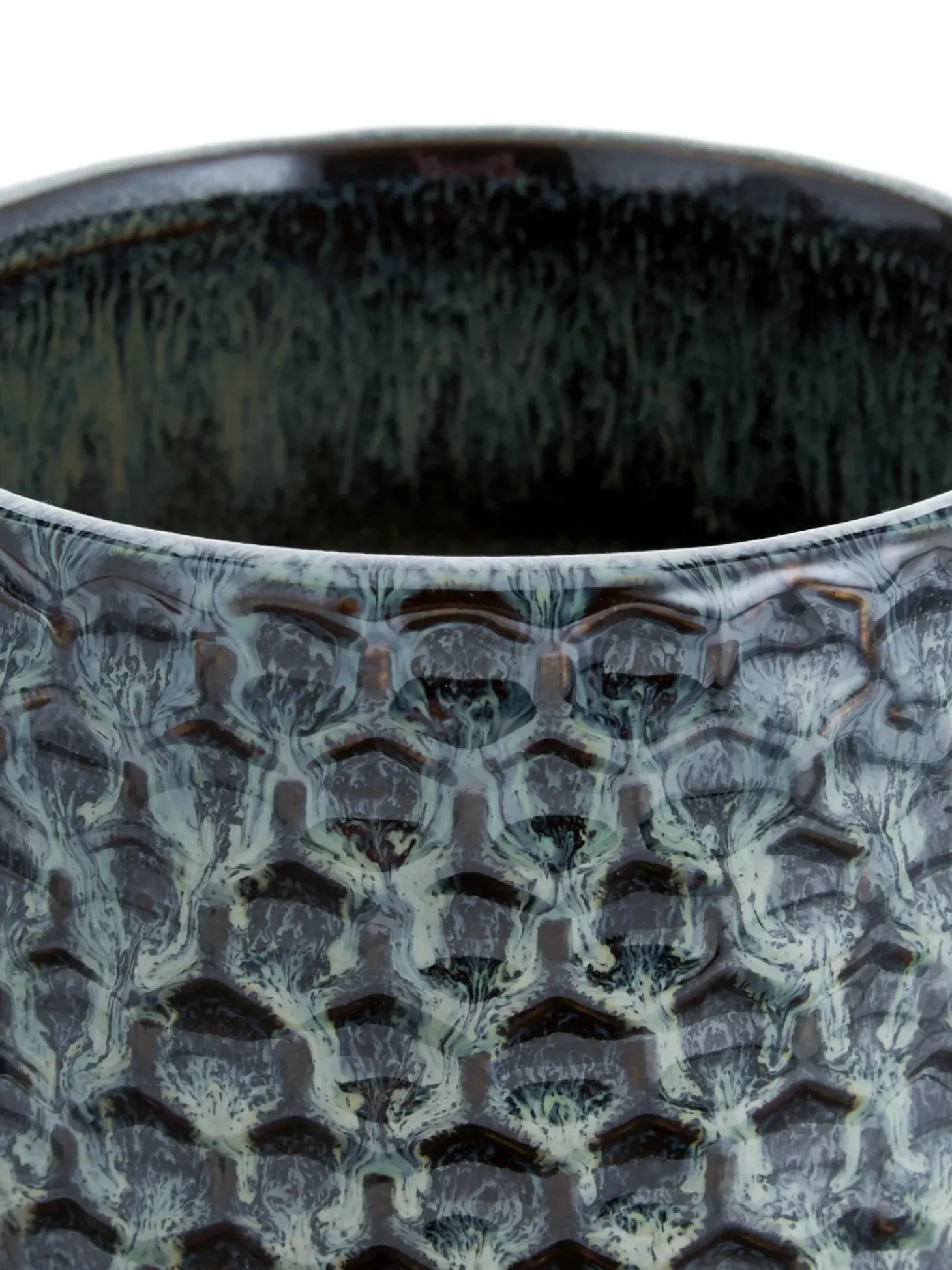 Portavaso Piccolo In Gres Fatto A Mano Dela