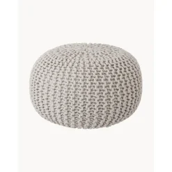 Pouf A Maglia Fatto A Mano Dori