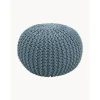Pouf A Maglia Fatto A Mano Dori