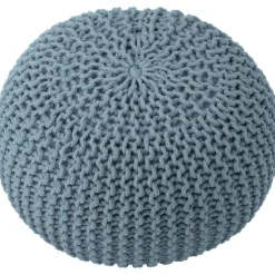 Pouf A Maglia Fatto A Mano Dori