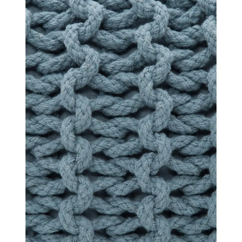 Pouf A Maglia Fatto A Mano Dori