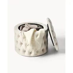 Pouf Contenitore In Velluto Chiara