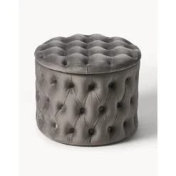 Pouf Contenitore In Velluto Chiara