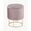 Pouf Contenitore In Velluto Polina