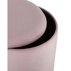 Pouf Contenitore In Velluto Polina
